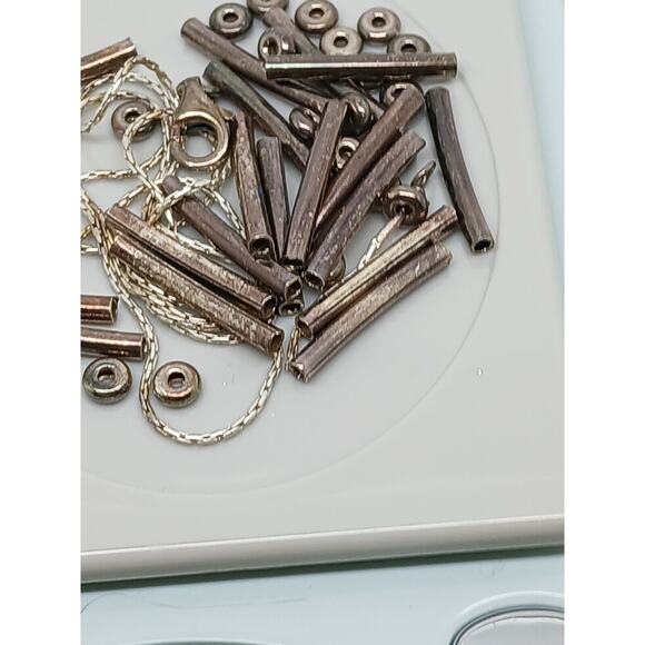14.2 gr Vintage .925 sterling silver estate oxidized Jewelry Beads REPAIR CRAFT - Picture 5 of 11